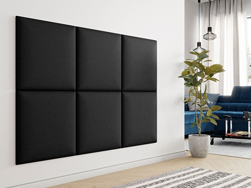 Tapeciran zidni panel Mirjan Pazara 60x60 (ekokoža soft 011 (crna))