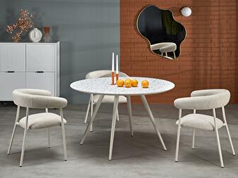 Blagovaonski stol Artemiso (bijela) (za 4 osobe)