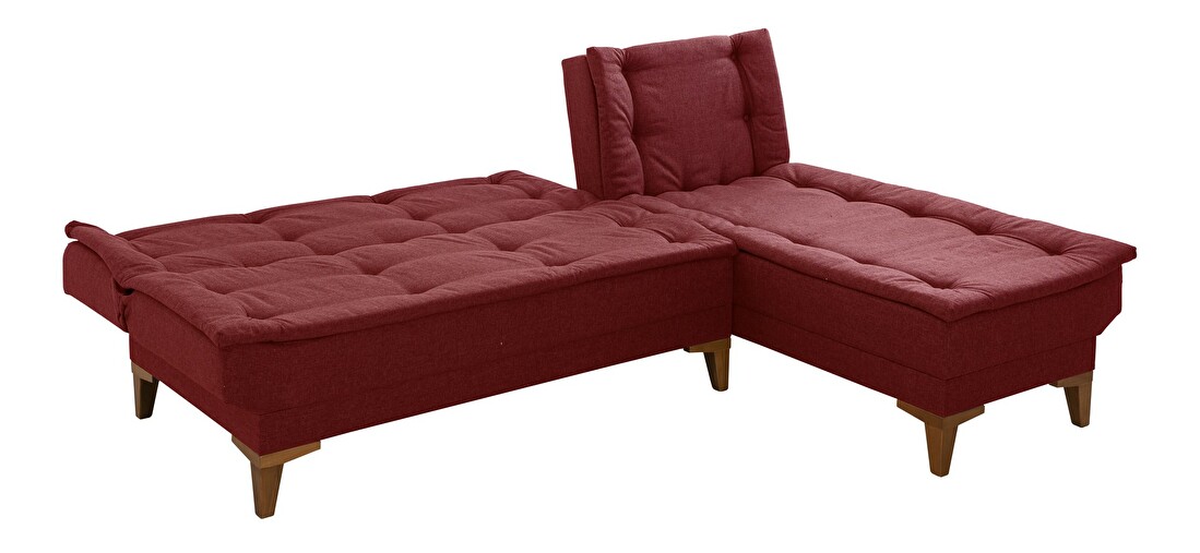 Kutna sofa na razvlačenje Syrma (crvena)