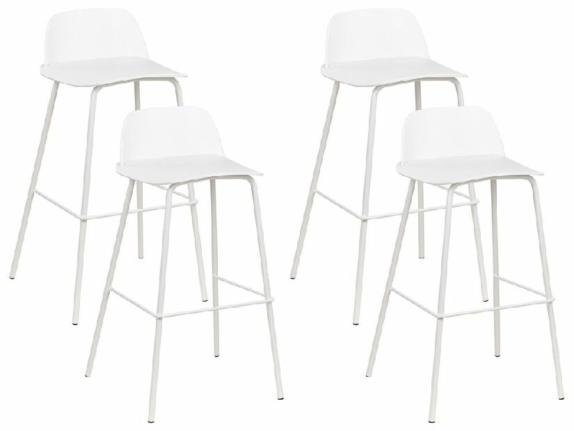 Set barskih stolica (4 kom.) Morza (bijela)