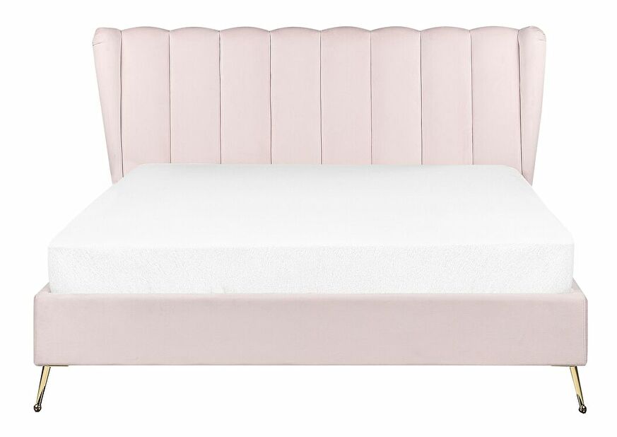 Bračni krevet 160 cm Mirabell (ružičasta)