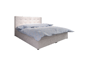 Bračni krevet  Boxspring 180 cm Fade 1 (bež) (s madracem i prostorom za odlaganje)
