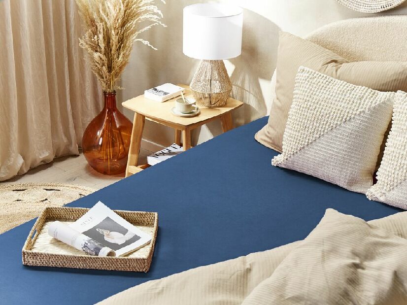 Plahta za krevet 90 x 200 cm Januba (plava)