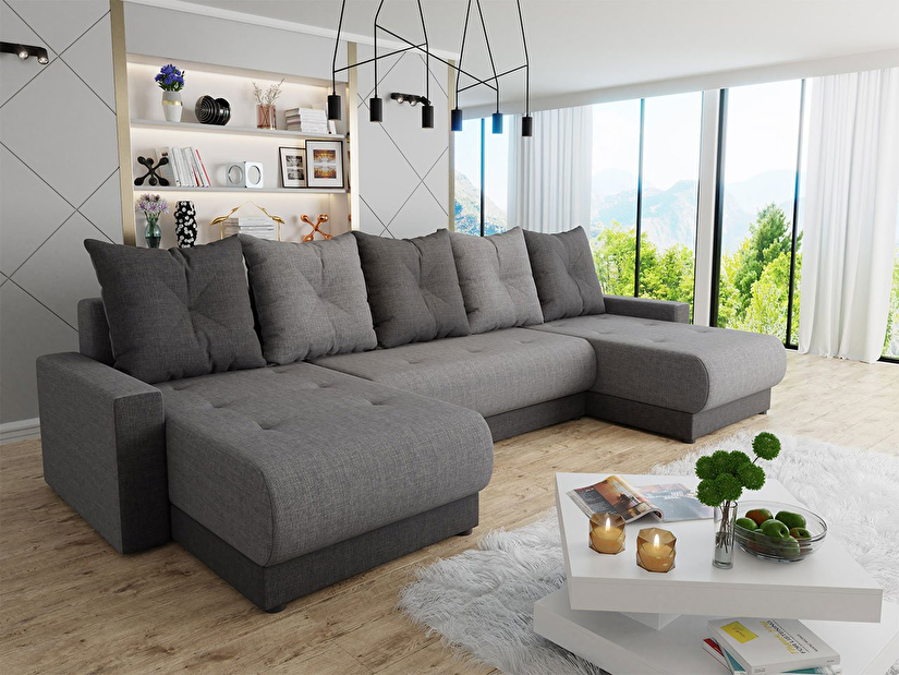Sofa na razvlačenje s prostorom za odlaganje Jasmine U (Lux 06 + Lux 05)