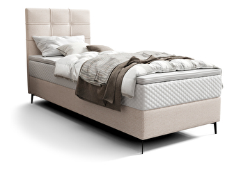 Jednostruki krevet 80 cm Infernus Bonell (bež) (s podnicom, s prostorom za odlaganje)