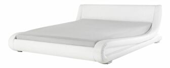 Bračni vodeni krevet 160 cm Anais (bijela) (s podnicom i madracem)