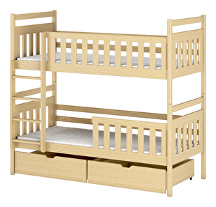 Dječji krevet 80 x 190 cm Mao (s podnicom i prostorom za odlaganje) (borovina)