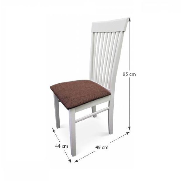 Set blagovaonskih stolica (2 kom.) Astre (bijela + smeđa) *rasprodaja