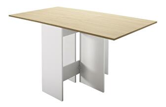 Blagovaonski stol na razvlačenje Nisade (hrast + bijela) (za 4 osobe)