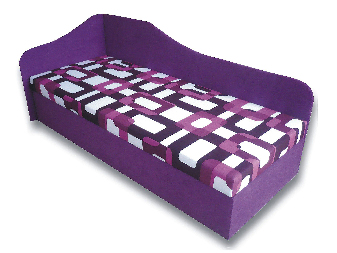 Jednostruki krevet (ležaj) 80 cm Lady 87 (Ljubičasta 49 + Gusto 10) (L)  *rasprodaja