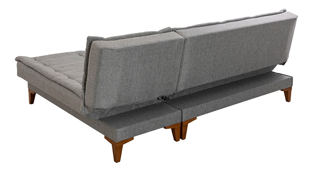Kutna sofa na razvlačenje Syrma (siva)
