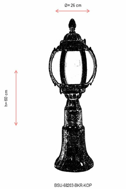 Vanjska zidna svjetiljka Murphy (smeđa)