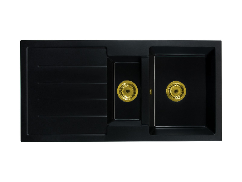 Kuhinjski sudoper Yuxur (crna) (sa 3 otvora za baterije) (L)