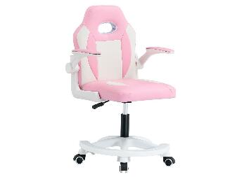 Dječja okretna stolica ODELIO (ružičasta + bijela)