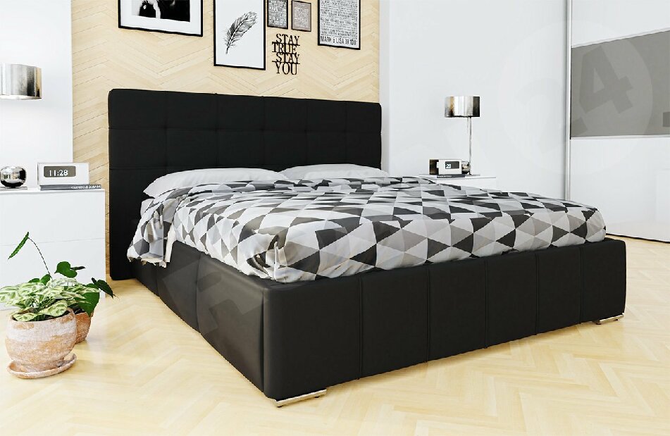 Bračni krevet 180 cm Mirjan Kendrick (ekokoža Soft 011)