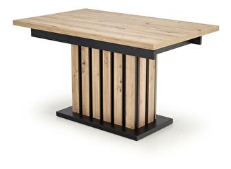 Blagovaonski stol Lalia 160 (hrast artisan + crna) (za 6 do 8 osoba)