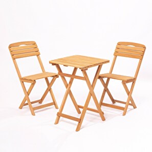 Vrtni set stol i stolice (3 komada) Mackenzie (smeđa)
