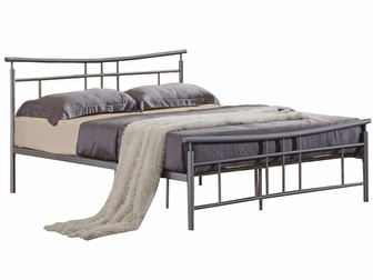 Bračni krevet 160 cm Daija 160 (srebrna mat) (s rešetkom)