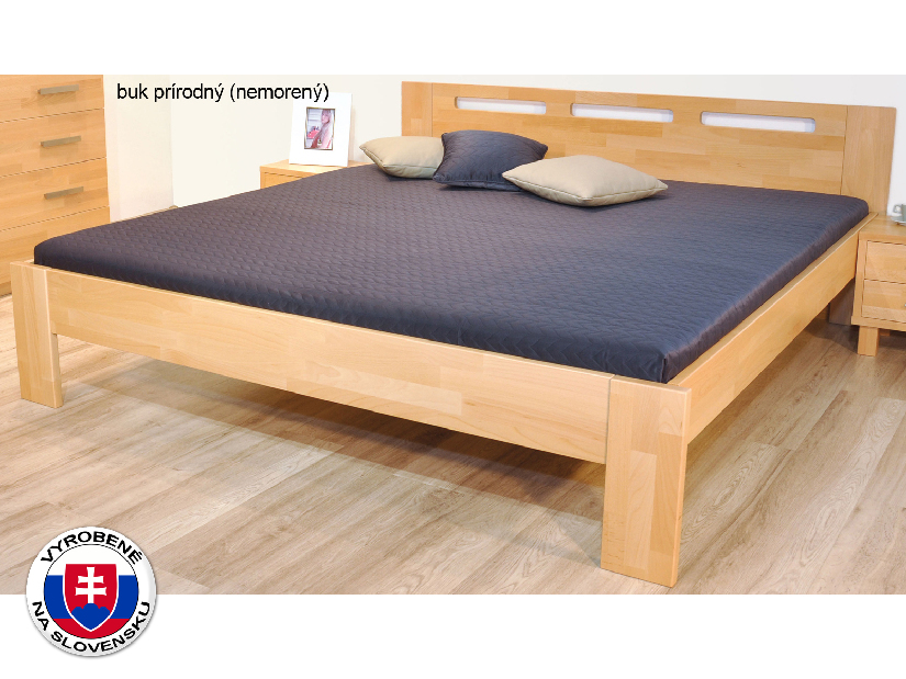 Jednostruki krevet 210x90 cm Neoma (masiv)