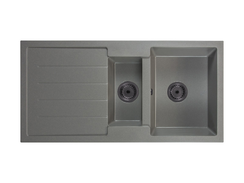 Kuhinjski sudoper Yuxur (siva) (s 1 otvorom za bateriju) (L)