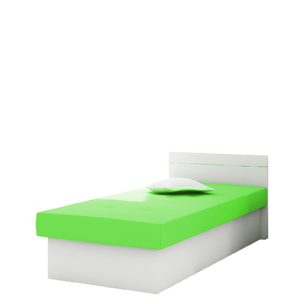 Krevet Marcel (bijela) (Suedine 29) (s prostorom za odlaganje)