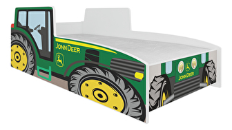 Dječji krevet 140x70 cm Traktorista (s podnicom i madracem) (zelena) *rasprodaja 