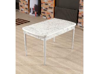 Blagovaonski stol Vopami (bijela + siva) (za 4 do 6 osoba)
