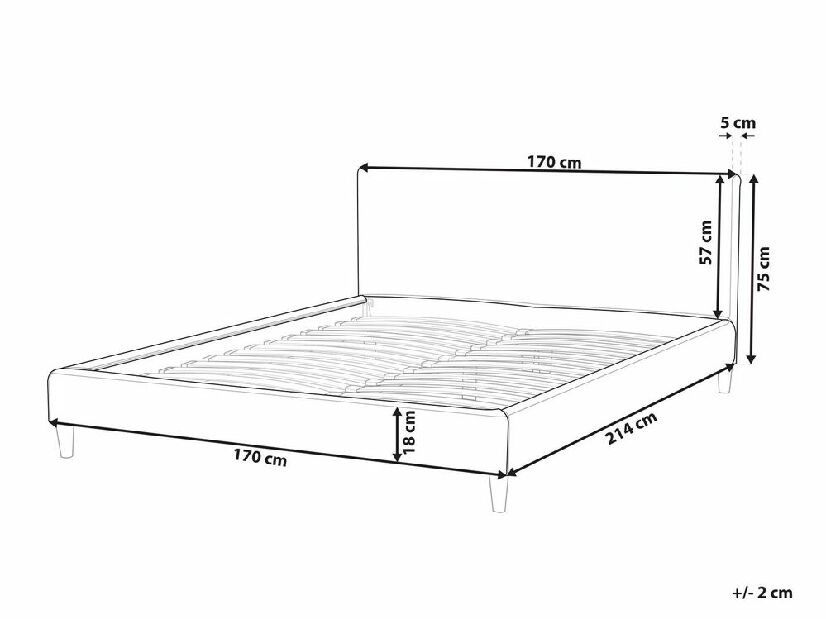 Presvlaka za krevet 160x200 cm FUTTI (bijela)