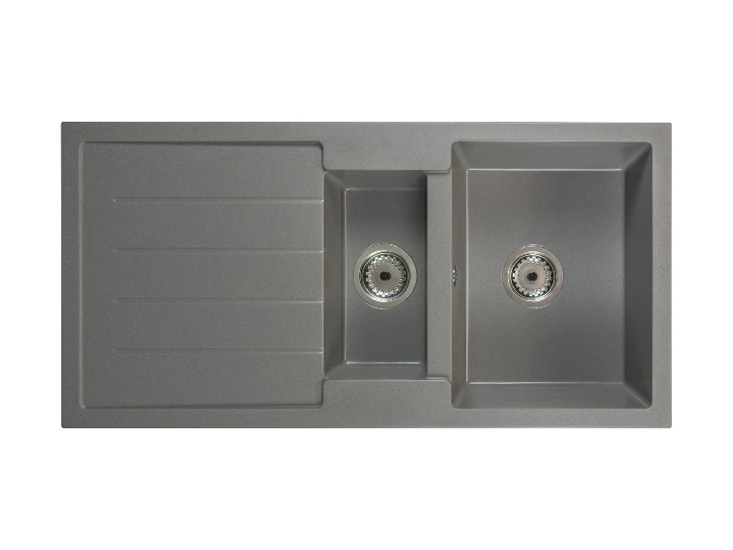 Kuhinjski sudoper Yuxur (siva) (s 1 otvorom za bateriju) (L)