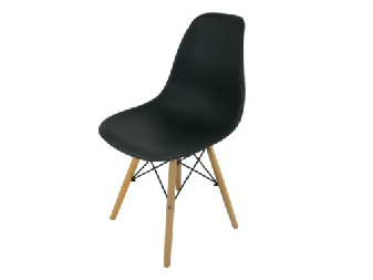 Blagovaonska stolica Molly (crna + prirodna) *rasprodaja