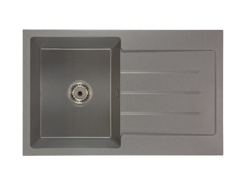 Kuhinjski sudoper Ruxom (siva) (s 1 otvorom za bateriju) (D)