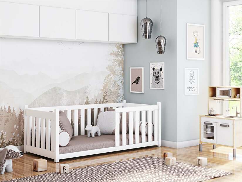 Dječji krevet 80 x 180 cm Connie (s podnicom) (bijela)