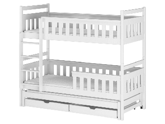 Dječji krevet 90 x 200 cm KARLA (s podnicom i prostorom za odlaganje) (bijela) *trgovina 