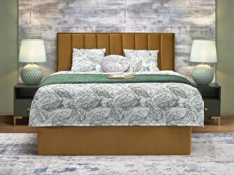 Kontinentalni krevet 160 cm Asencion (boja senfa)