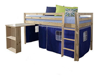 Dječji krevet s PC stolićem 90 cm Alzaria (plava)