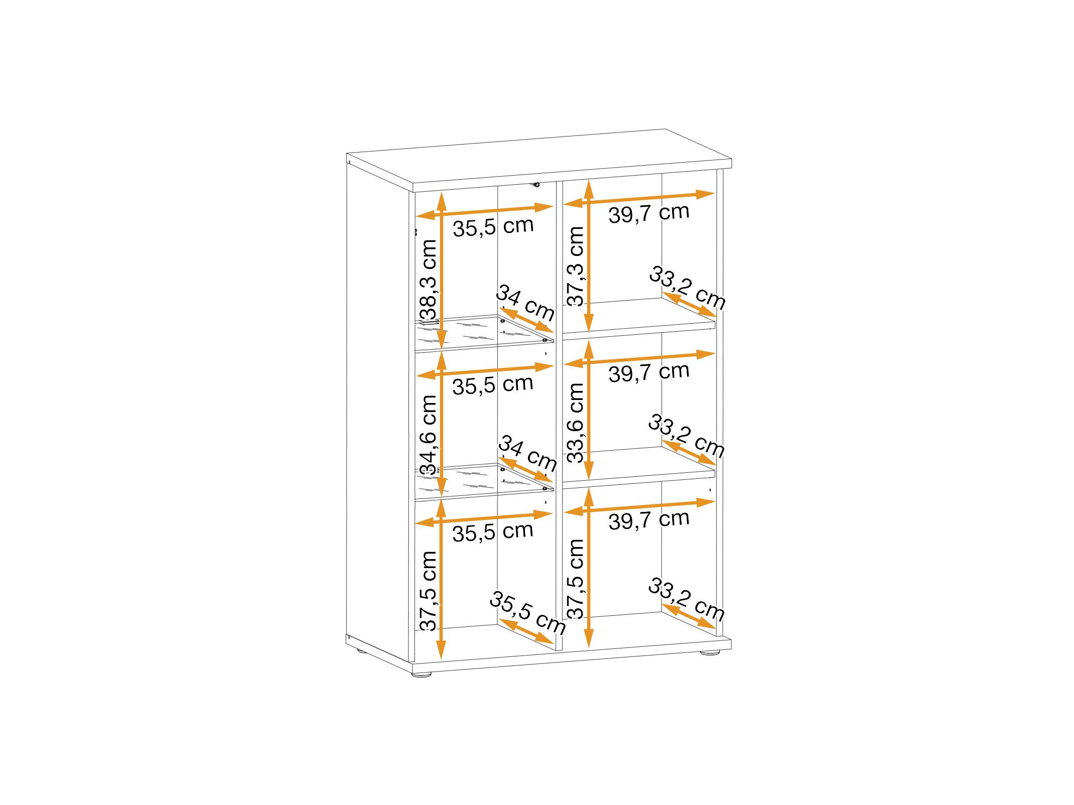 Vitrina Camento WSN (crna + hikora jackson) (s LED rasvjetom)