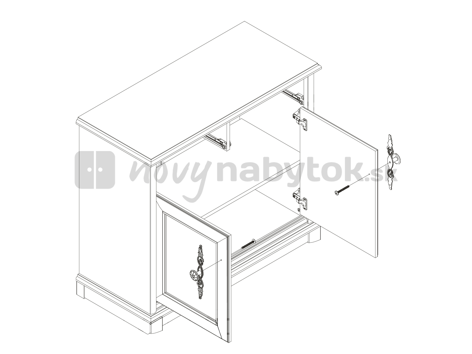 Komoda KENT EKOM 2D2S (Kesten)  