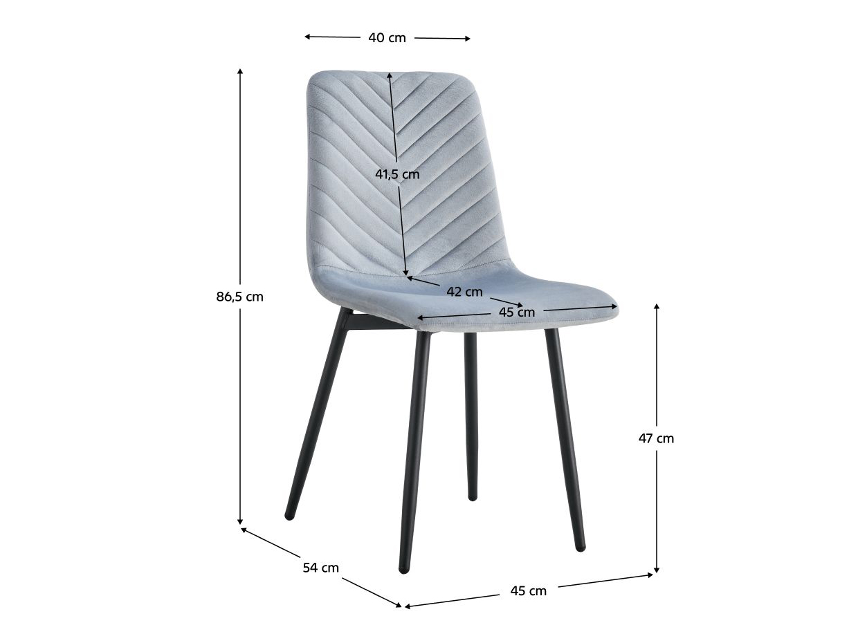 Blagovaonska stolica Rameta Typ 2 J06-HLR-15 (siva + crna)