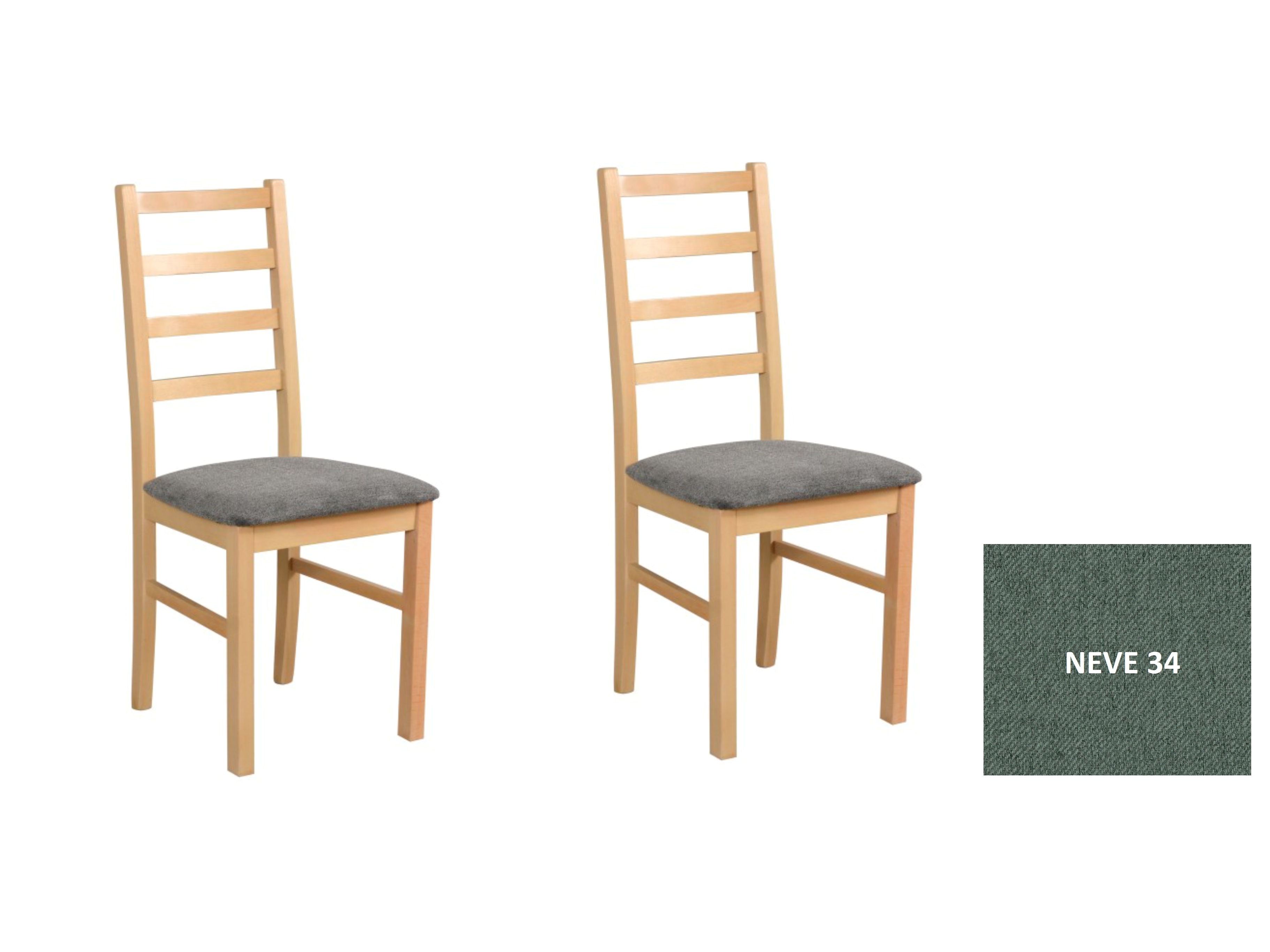 Blagovaonska stolica (2 kom) Nova  (sonoma + neve 34) *rasprodaja 