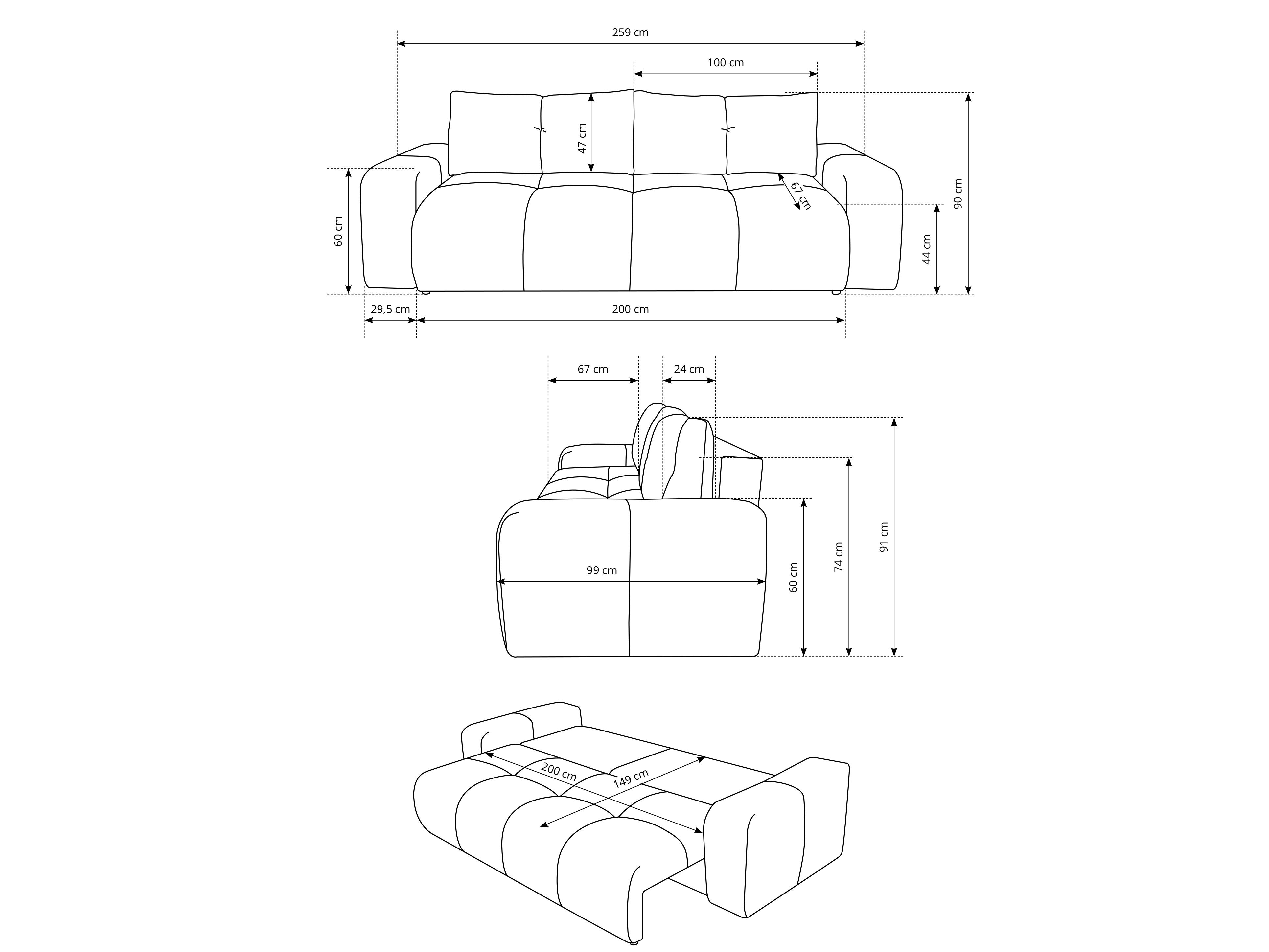 Sofa Sopran (bijela)