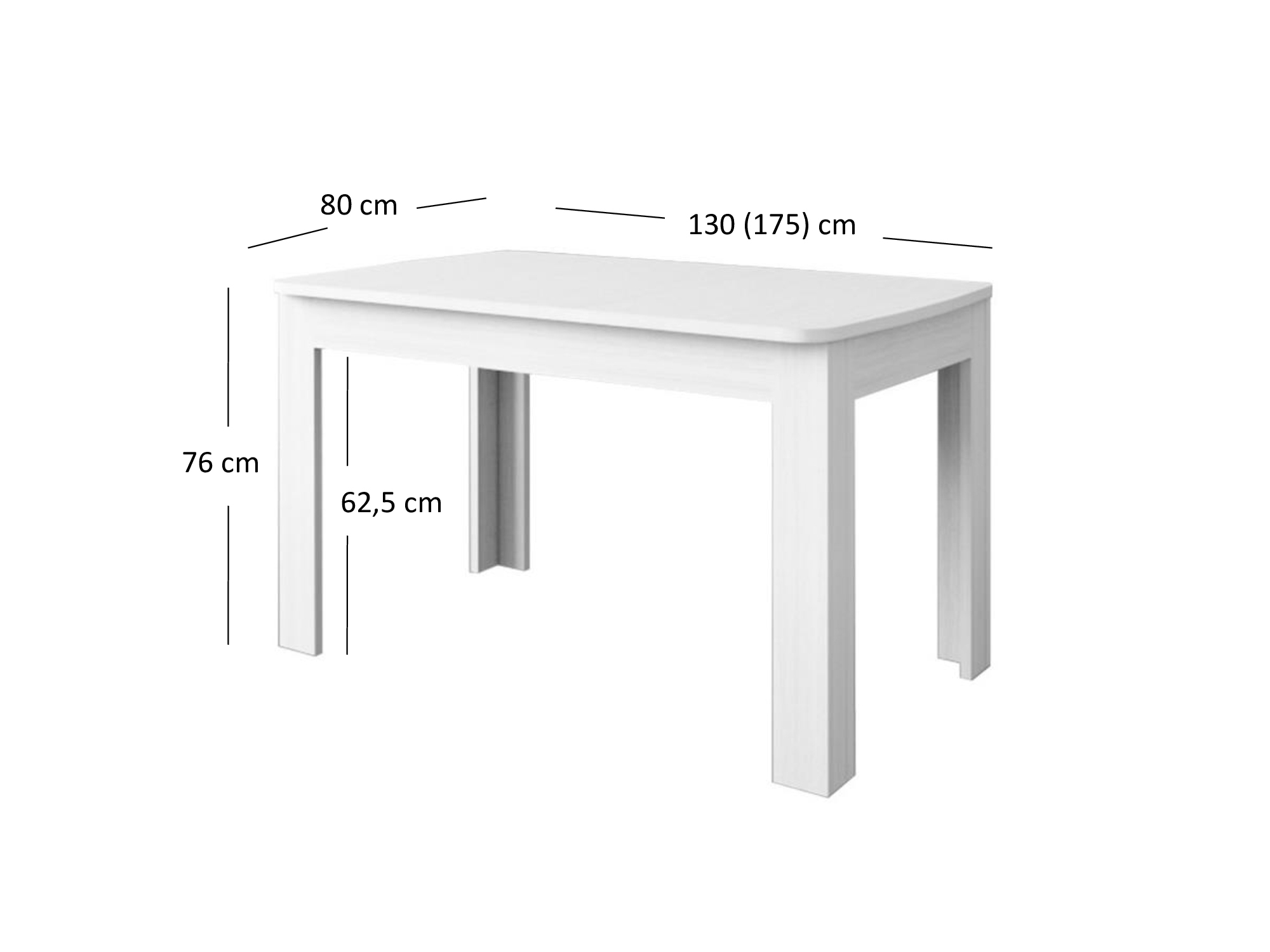 Blagovaonski stol na razvlačenje 130-175 cm