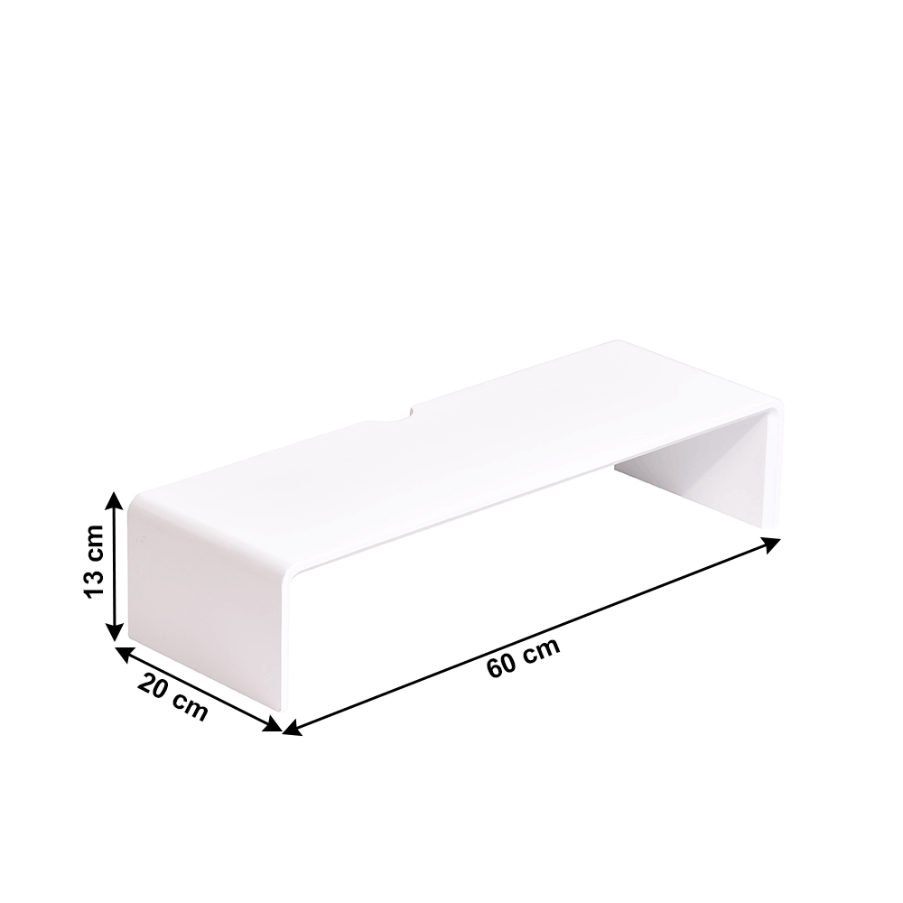 Stalak za monitor Elario 1 (bambus + bijela)