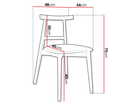 Blagovaonska stolica KD 71 (bukva + plava) 