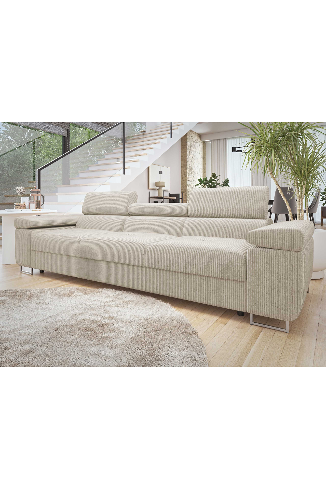 Sofa Terazuro 3 S (krem + crna) 