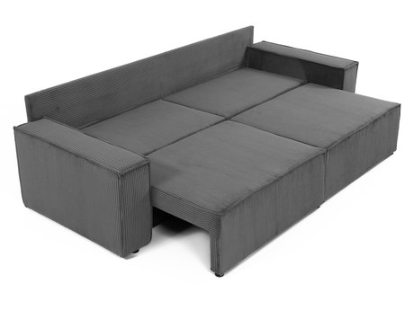 Sofa na razvlačenje Stosono (tamnozelena) (s prostorom za odlaganje)